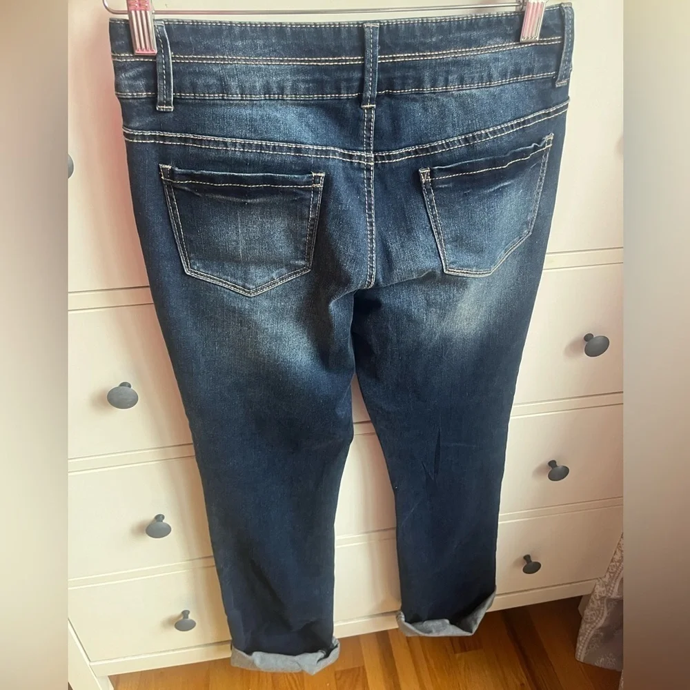 Mudd Y2K Distressed Bling Rhinestone Jeans Girls Size 16
